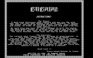Gilgalad atari screenshot